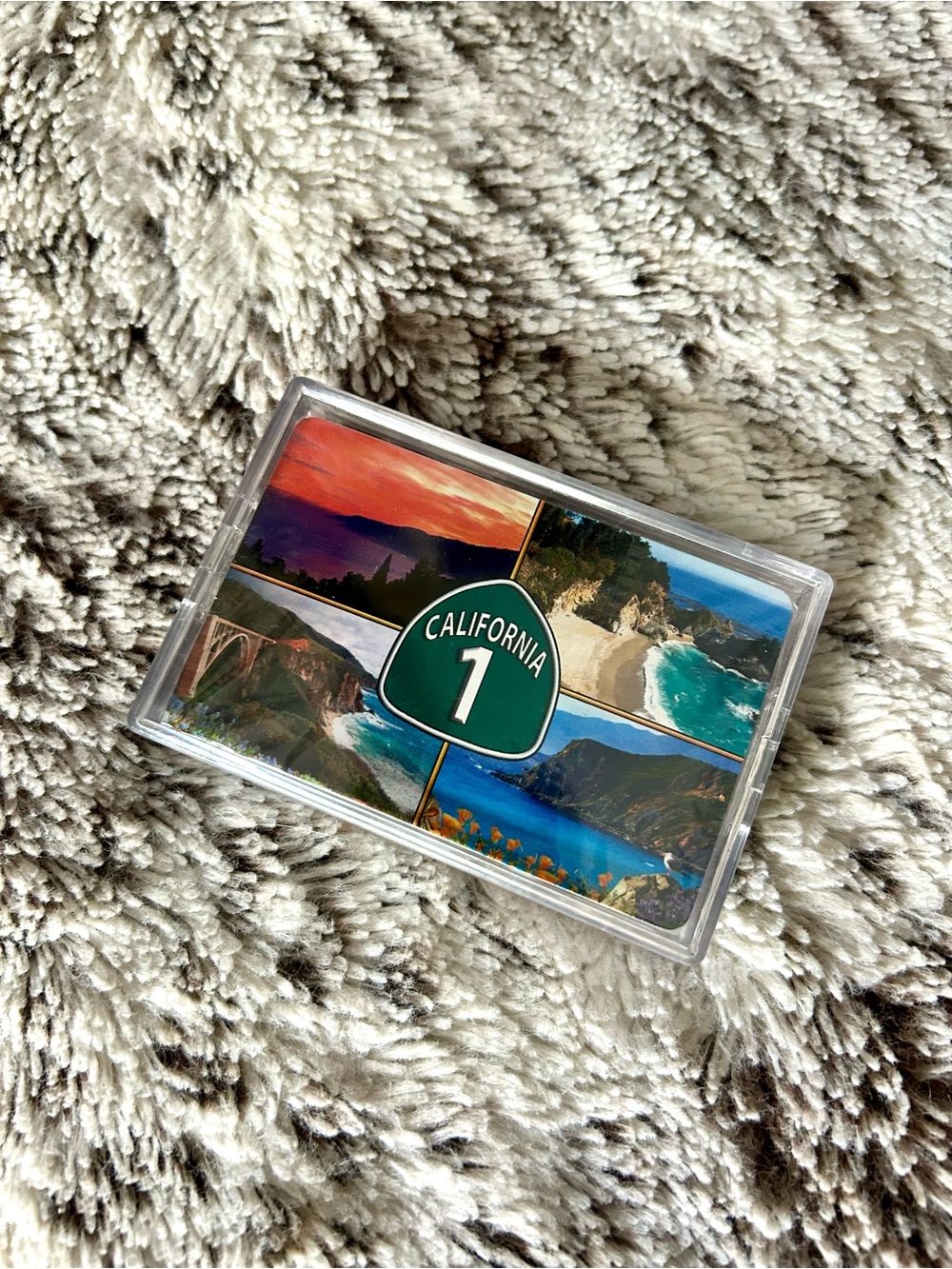 California Pacific Coast Highway 1 Scenic Photo Playing Cards